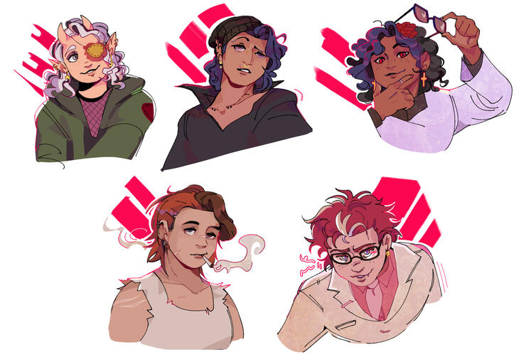 Colored Icon: $35 (TTRPG play icons get a bulk discount!)